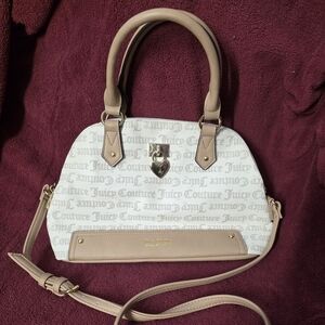 Juicy Couture Cream and Tan Satchel
